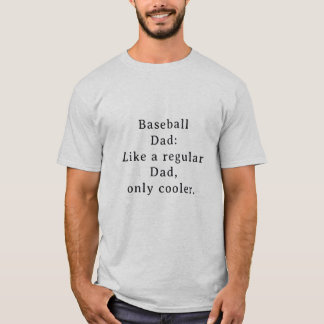 Camisa de beisebol engraçada para pai com texto pe