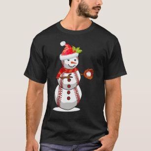 Camisa De Beisebol Natal Para Papais noeis De Bola