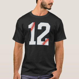 Camisa de Beisebol Número 12