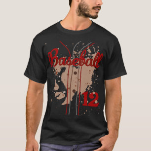 Camisa de beisebol número 12 uniforme de beisebol 