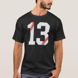 Camisa de Beisebol Número 13