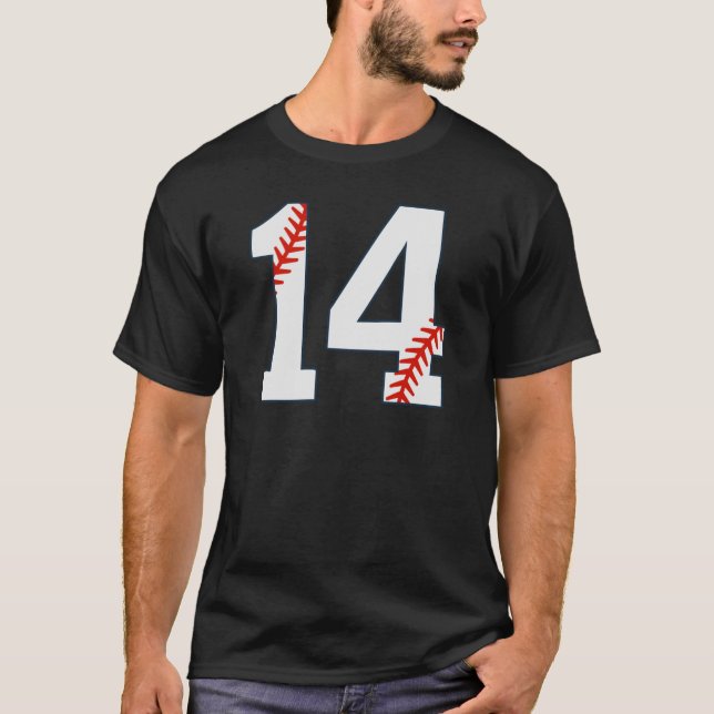 Camisa de Beisebol Número 14 (Frente)