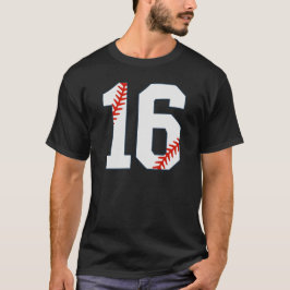 Camisa de Beisebol Número 16