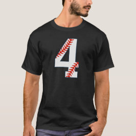 Camisa de Beisebol Número 4