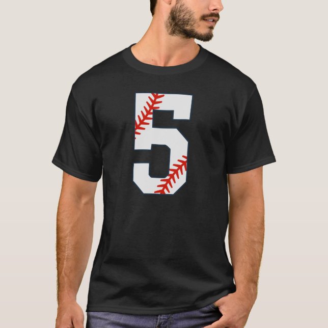 Camisa de Beisebol Número 5 (Frente)