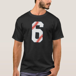 Camisa de Beisebol Número 6