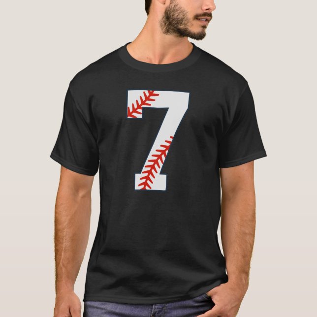 Camisa de Beisebol Número 7 (Frente)