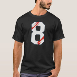 Camisa de Beisebol Número 8
