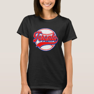 Camisa de beisebol Vintage Toronto Cityscape para