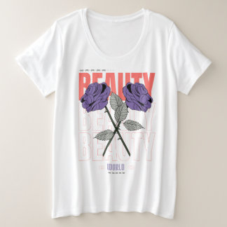 Camisa de Beleza do Mundo - Design estética Rosa g