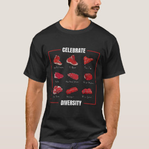 Camisa De Bife Engraçada Celebra Tipos De Diversid