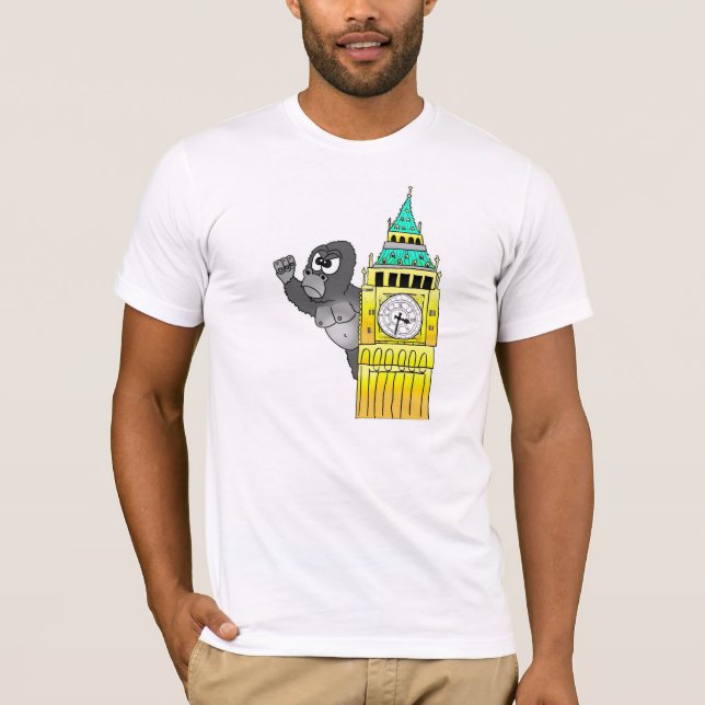 Camisa de Big Ben Westminster T do gorila de (Frente)