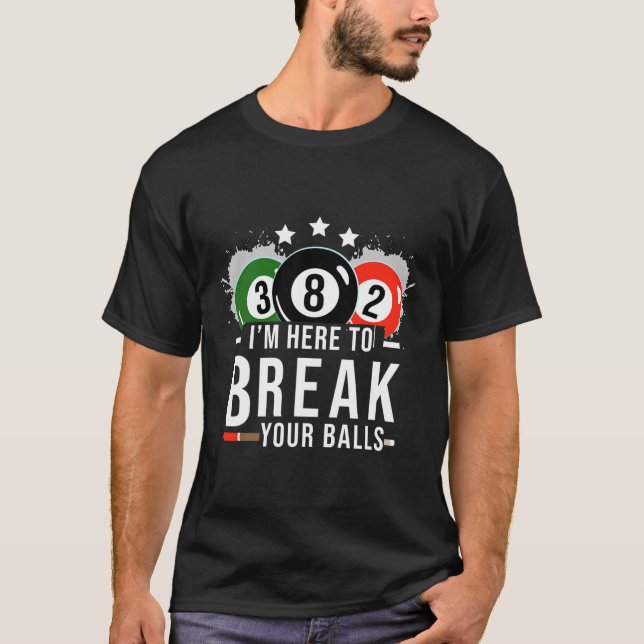 Camisa de Bilhar de piscina - Rack de quebra de Pi (Frente)