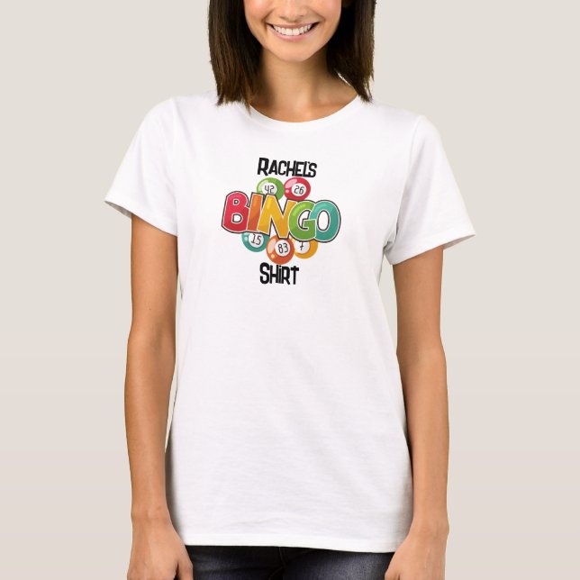Camisa de Bingo de Nome Personalizado (Frente)