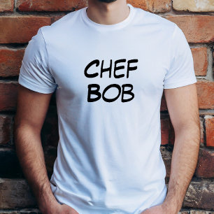 Camisa de Bob do cozinheiro chefe (seu nome)