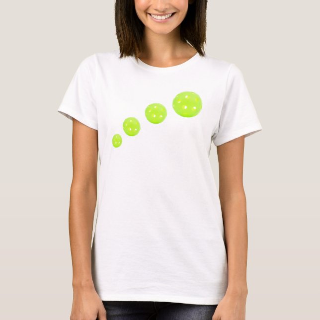 Camisa De Bola De Pickleball Para Ela (Frente)