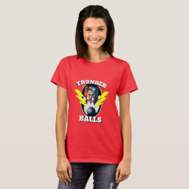 Camisa de Boliche Esportivo Feminino THUNDER BALLS
