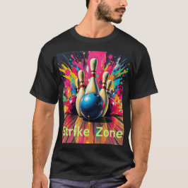 Camisa de boliche zona de strike