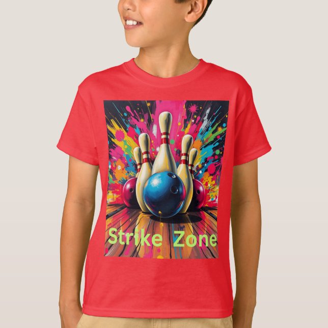 Camisa de boliche zona de strike (Frente)