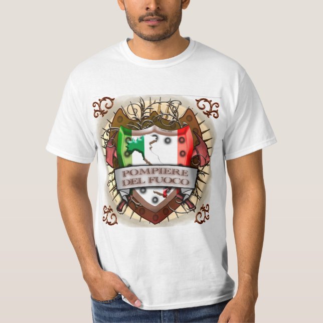 Camisa de bombeiro italiana (Frente)