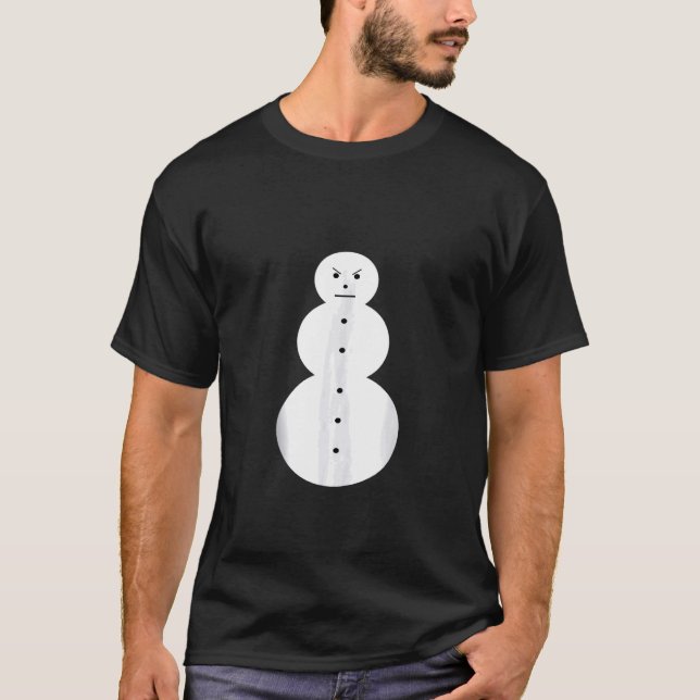 Camisa de boneco de neve - Engraçado Bravo Tanque  (Frente)