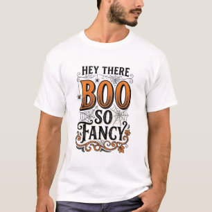 Camisa de Boo de Halloween Gravura Vintage Assusta