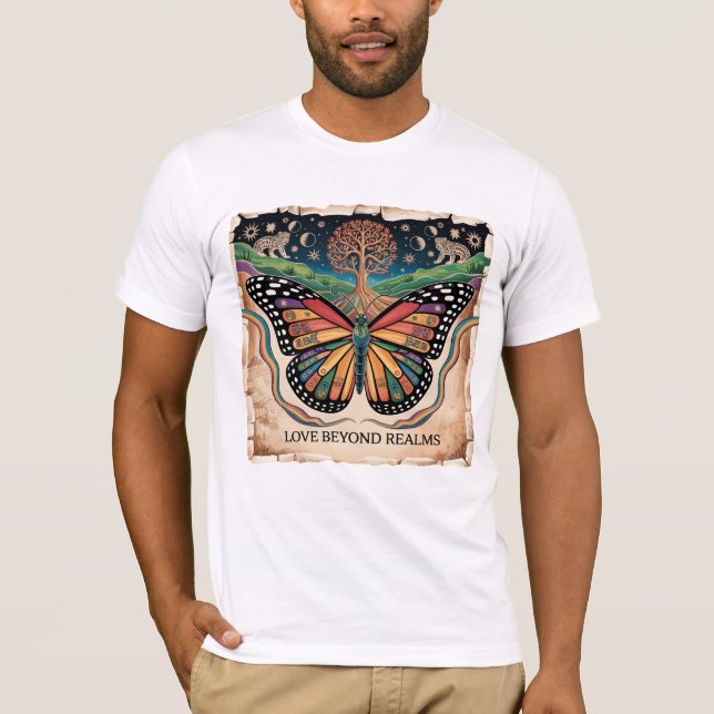 Camisa de borboleta Maya LGBTQ | Rainbow Pride Tee (Frente)