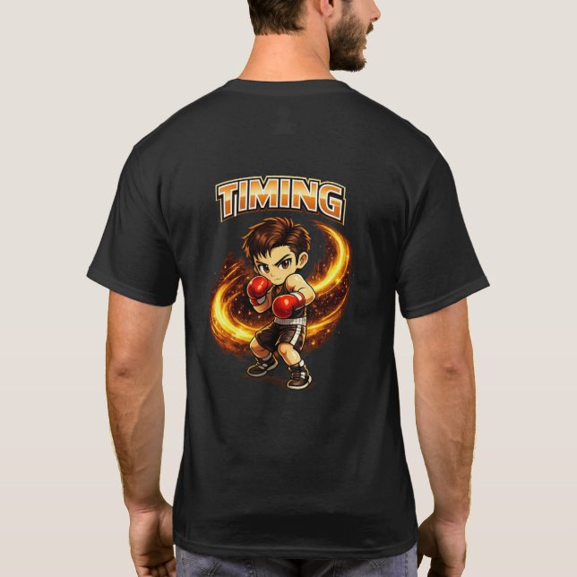 Camisa de Boxe Chibi Dojo Timing (Verso)