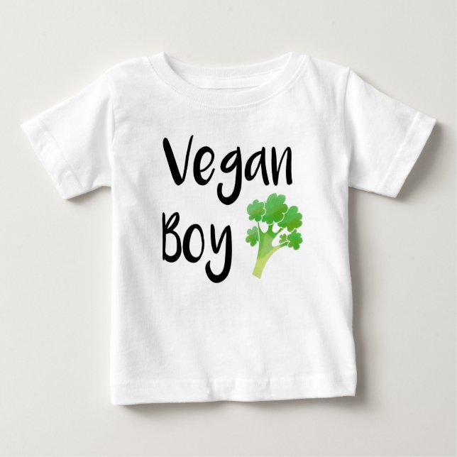 Camisa de brócolis "Vegan Boy" (Frente)