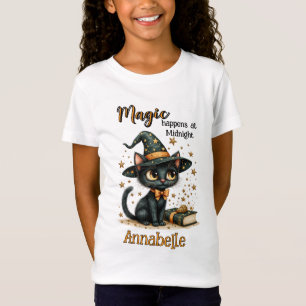 Camisa de bruxa de gato T, Halloween T, Spooky Sea