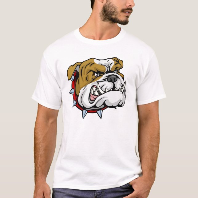 Camisa de buldogue irritada (Frente)