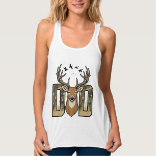 Camisa de caça ao veado pai Camo Buck Vector Desig