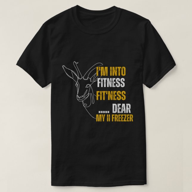 Camisa de Caça - Estou na Malhação Deer Freezer Fu (Frente do Design)