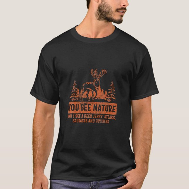 Camisa De Caça Você Vê A Natureza I Deer Steaks En (Frente)