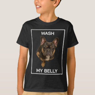 Camisa de Cachorro Bulldog Francês Wash My Belly  
