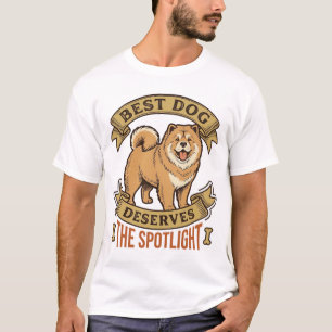 Camisa de Cachorro Chow Chow Gravação Vintage Engr