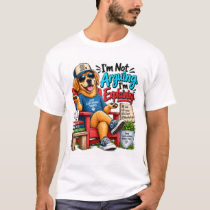 Camisa de Cachorro Engraçado Discussão