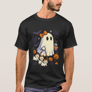 Camisa de Cachorro Fantasma Coquete Halloween Cão 