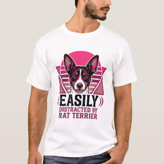 Camisa de cachorro Rat Terrier Vintage Facilmente 