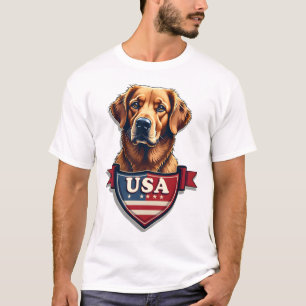 Camisa de cachorro vintage USA Retriever Heritage