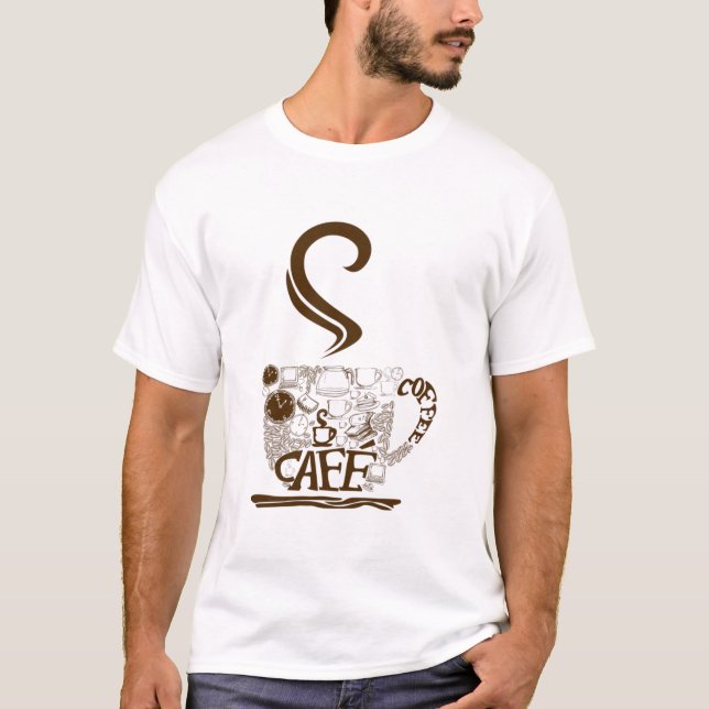 camisa de café clássico (Frente)