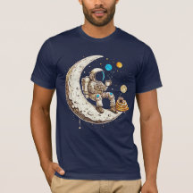 Camisa de café do Bebendo astronauta