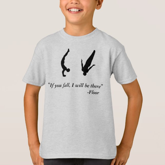 Camisa de caída do trampolim da ginástica dos (Frente)