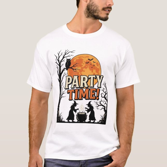 Camisa de Caldeirão de Bruxa do Tempo da Festa de  (Frente)