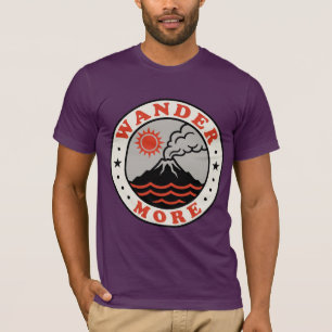 Camisa de caminhada em vulcão Gráfico Retro Wander