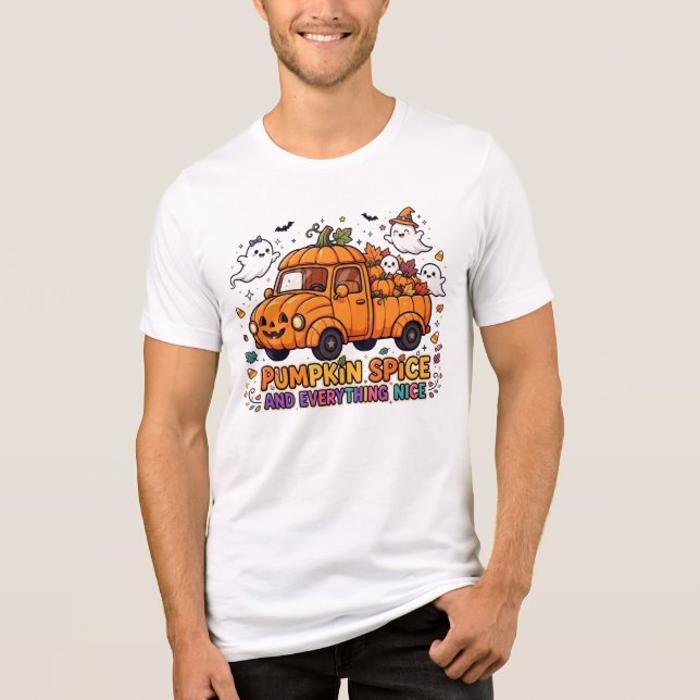 Camisa de Caminhão de Outono com Tempero de Abóbor (Frente)
