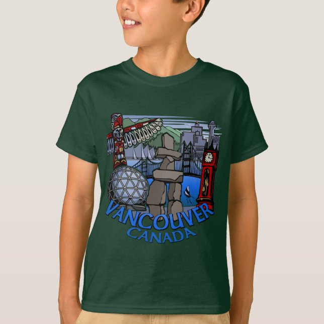 Camisa de camisa orgânica Vancouver do Kid (Frente)