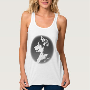 Camisa de Camisa Superior do Tanque Rouco feminino