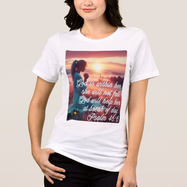 Camisa de Camisa Tríplice de Camisa "Inspiradora F (Frente)