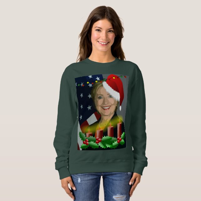 camisa de camisola da hillary clinton (Frente Completa)